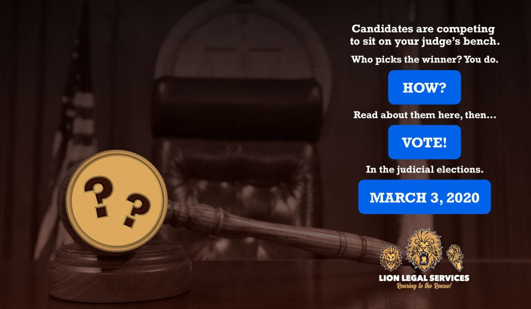 Off To The (Judicial) Races!